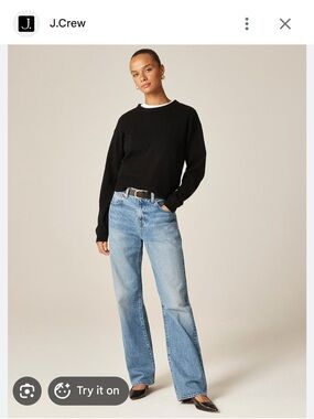J.crew Mid-rise relaxed straight jean